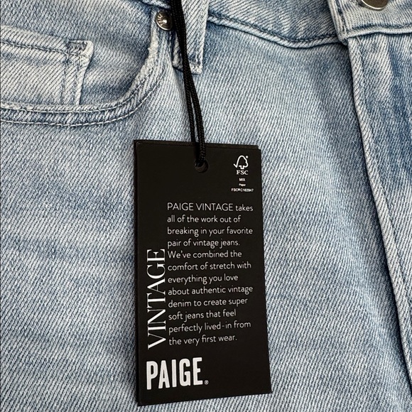 Paige High Rise Laurel Canyon Jeans size 32 32x32 wide leg boot cut soft stretch - Picture 8 of 17